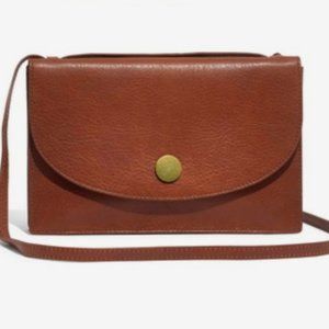 NWOT Madewell Slim Convertible Bag English Saddle